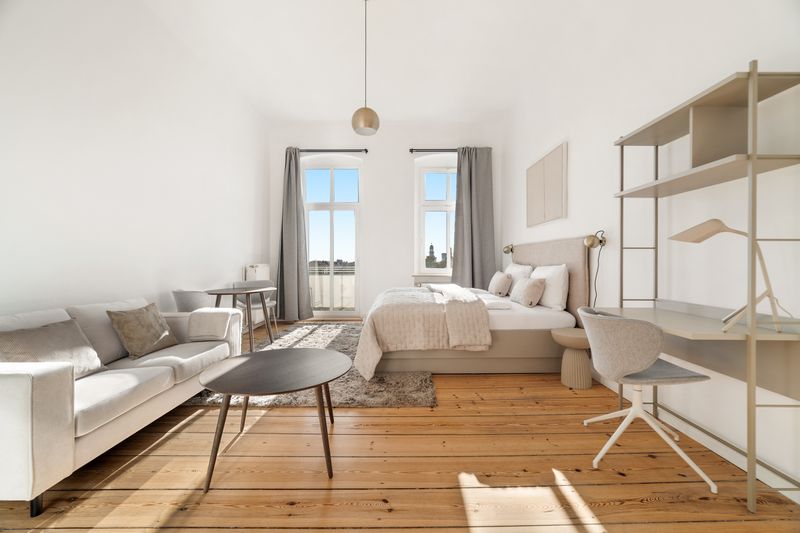 Tolles Zimmer in einer 5-Zimmer-Wohnung im Friedrichshain – voll möbliert